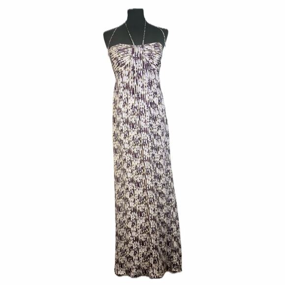 Laundry by Design vintage Halter Abstract Purple Maxi Silk Dress✨ - Picture 4 of 8
